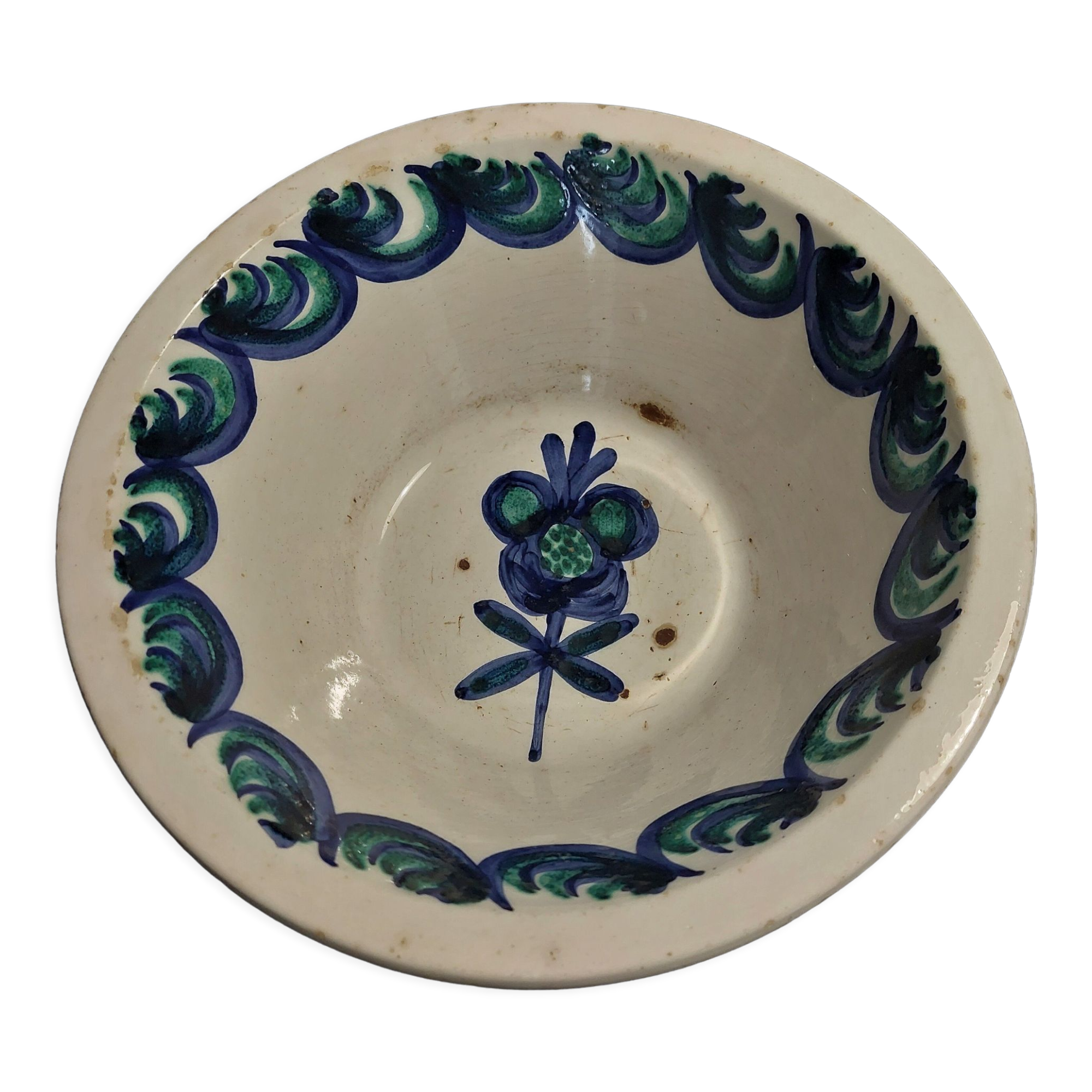 Spanish earthenware dish Ibiza early twentieth century