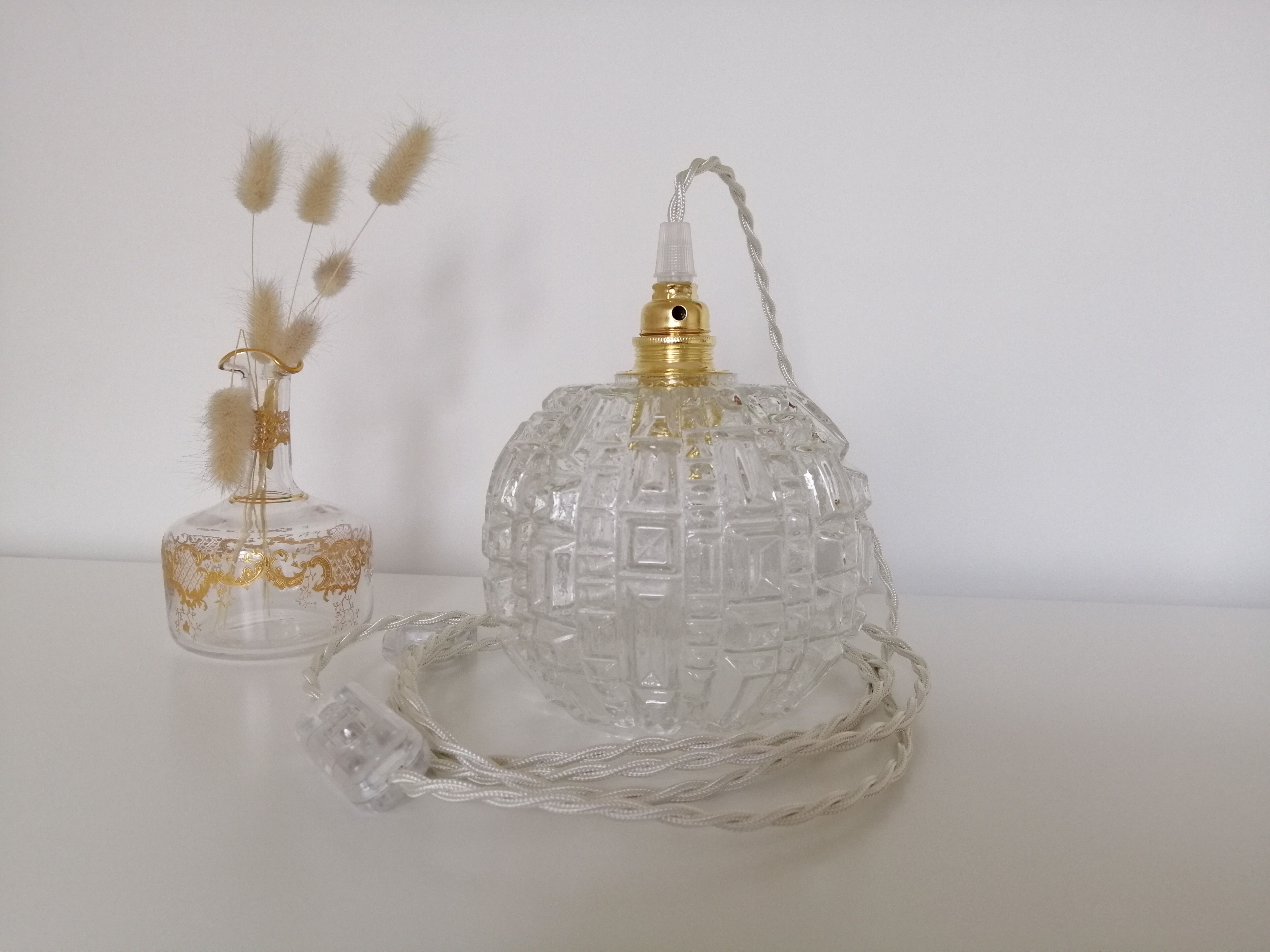 Pair of vintage walking lamps