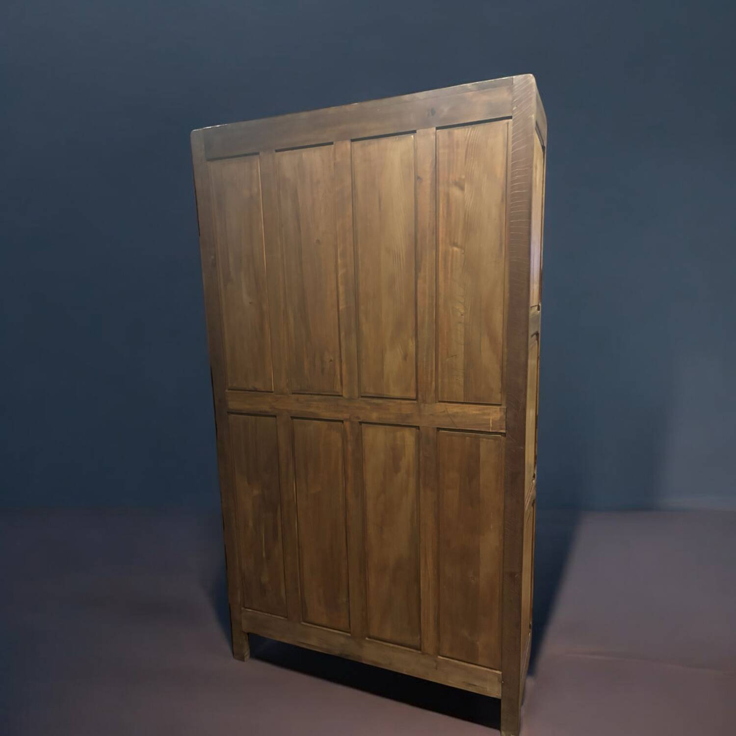 Vintage Parisian wooden wardrobe