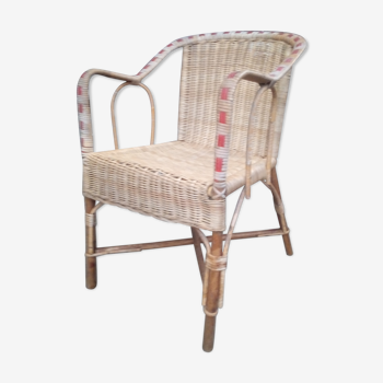 Wicker armchair