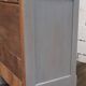 Buffet 1 porte en bois patiné gris