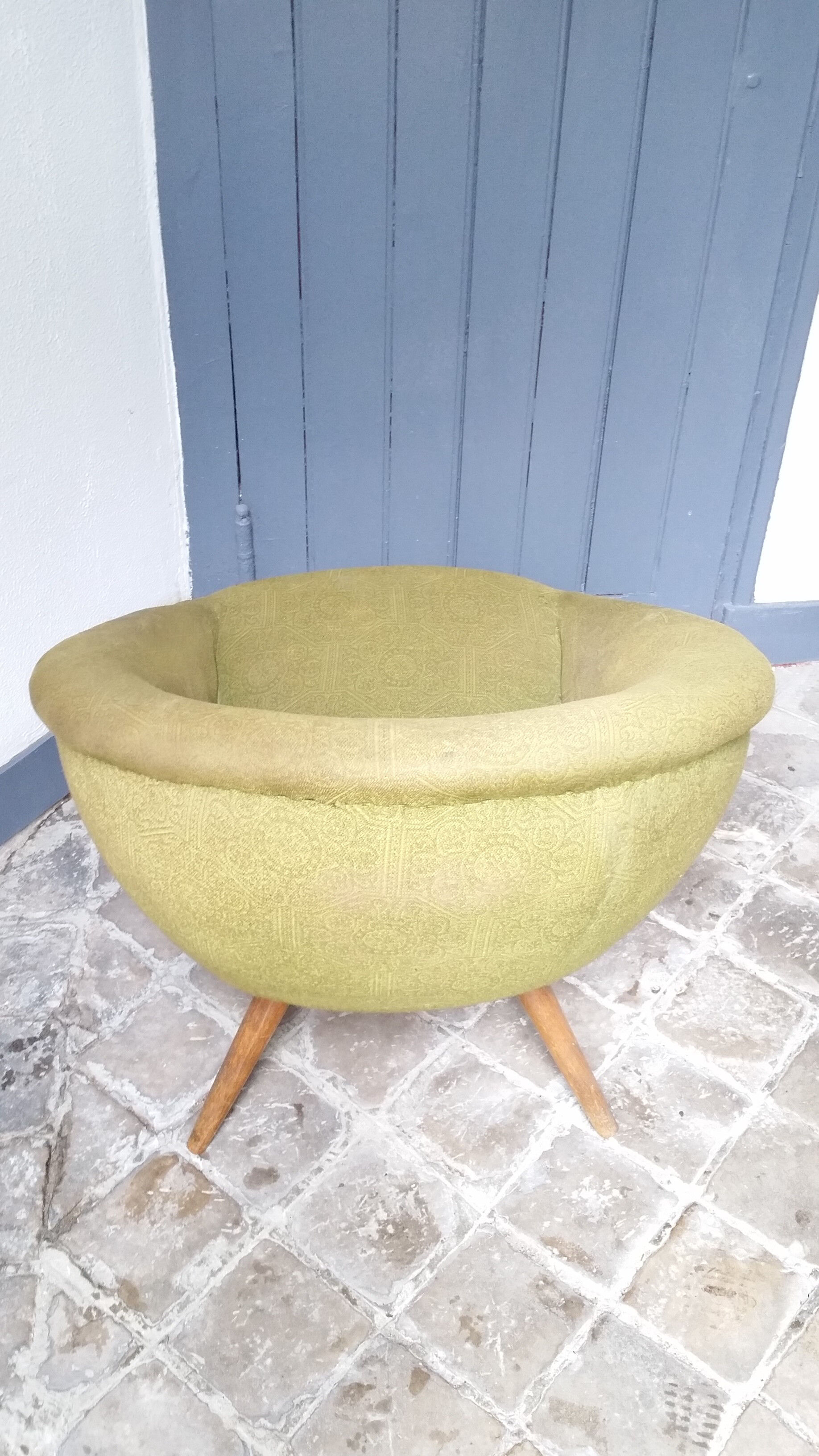Chair egg egg 50s green