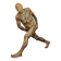 Life-size sculpture “Running Figure” by Karol Broniatowski, 1972