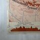 Vintage school map 1950 double-sided "The Alps / The Pyrenees"