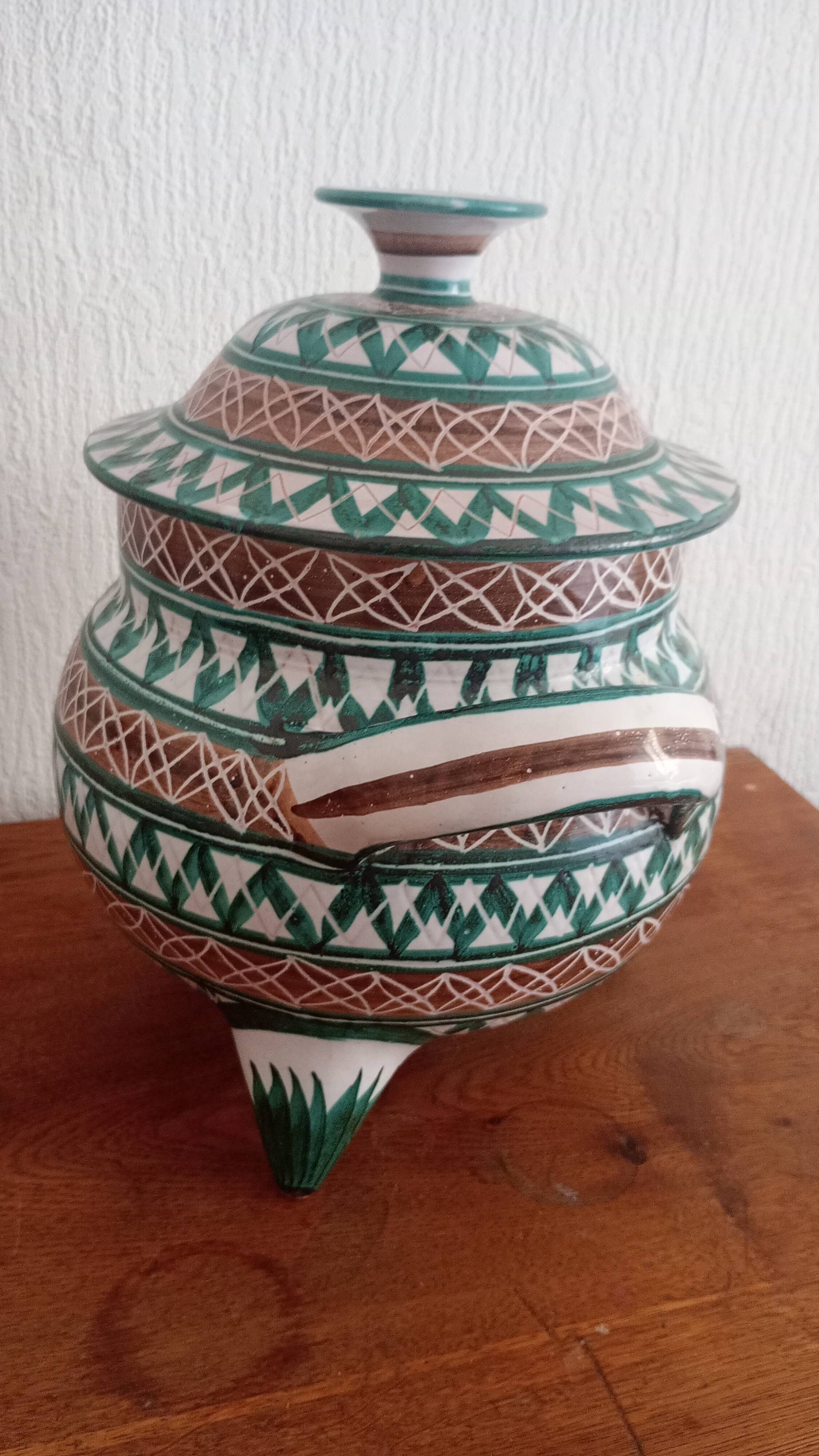 Large Robert Pucault soup tureen. 1950.