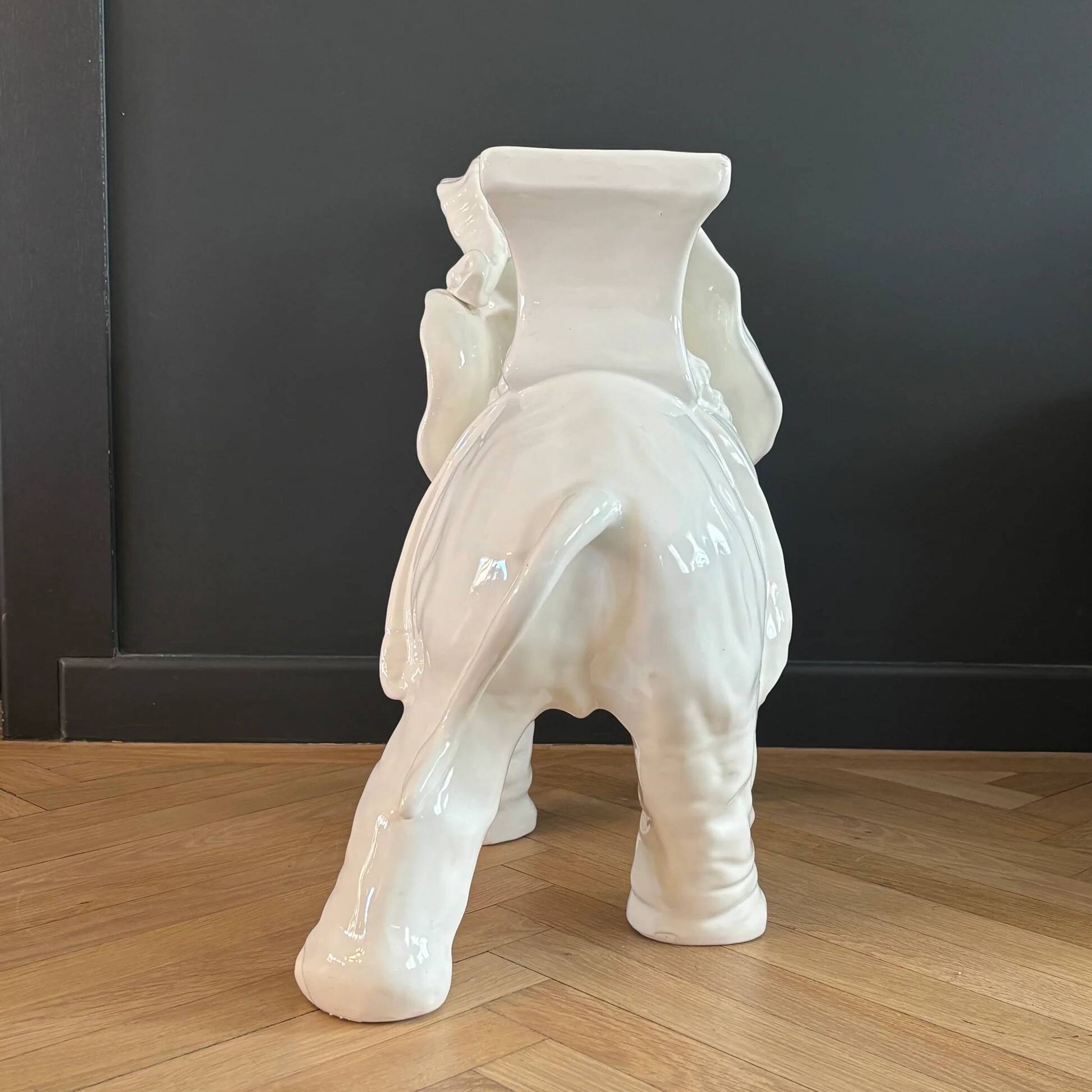 Elephant cache-pot in ceramic - Ref 1339
