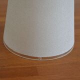 Applique articulée en verre givré blanc et support noir