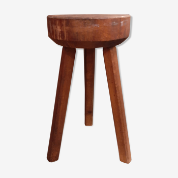 Tabouret tripode brutaliste