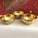 Set of 3 bowls in orient chiseled brass