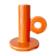 Varnished ceramic candle holder