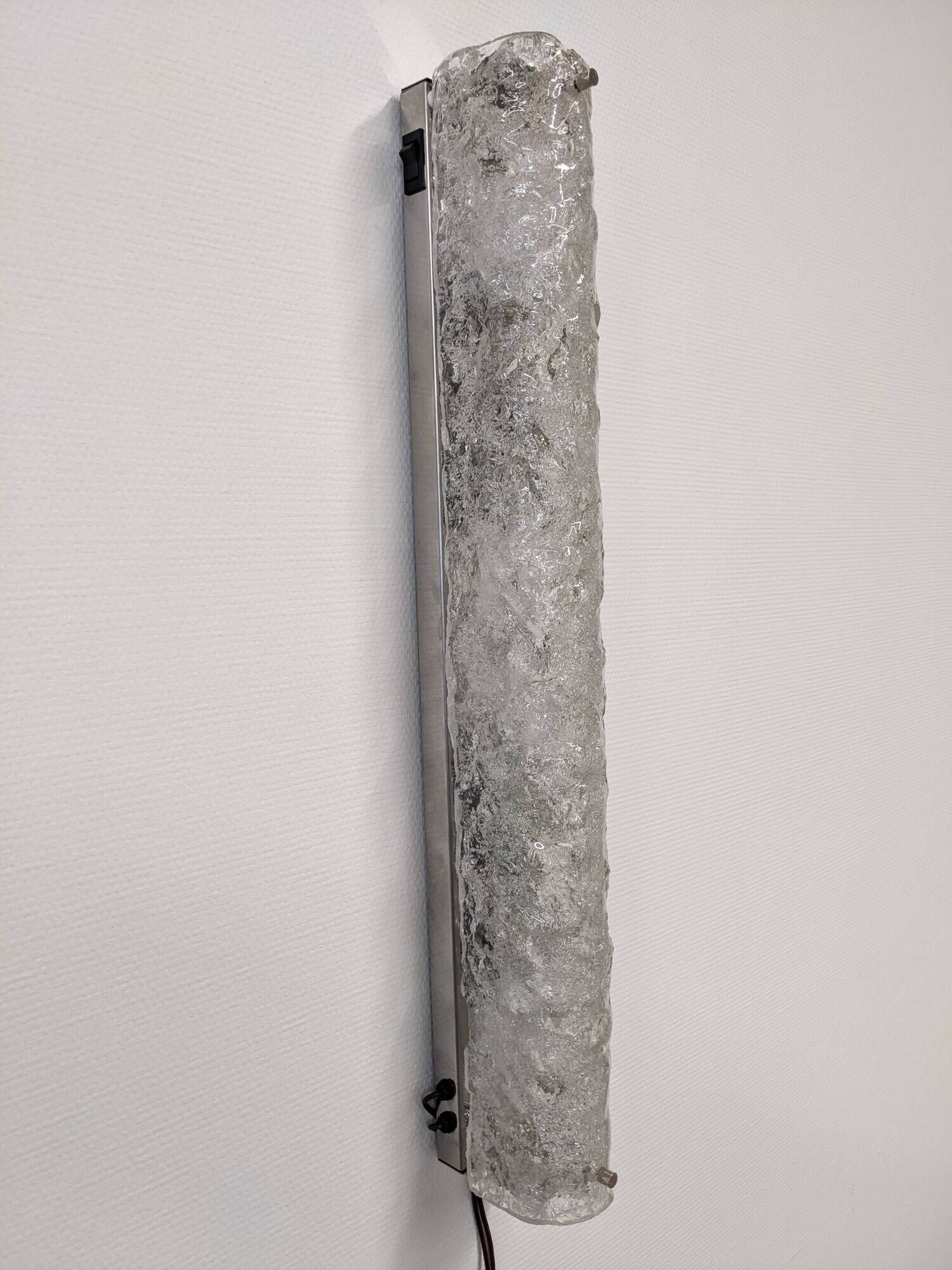 XL Murano glass wall lamp by Hillebrand Leuchten, Germany circa 1960