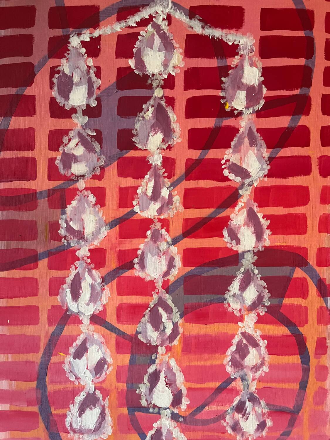 Abstract "Éclat" oil on canvas signed Baltran