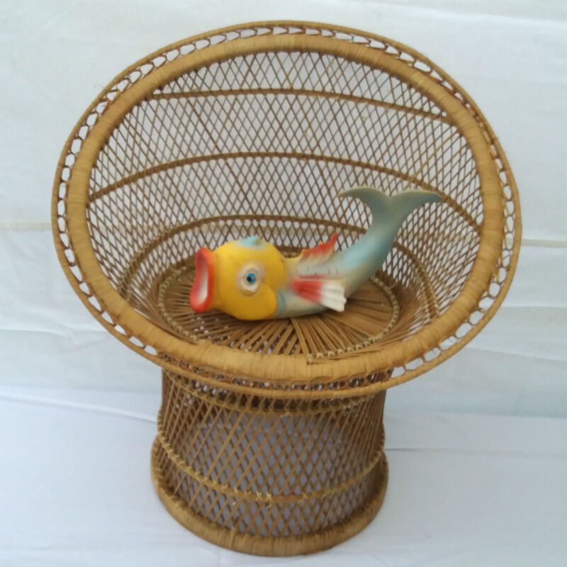 Fauteuil enfant en rotin