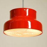 Large original 1960s red Bumling ceiling lamp by Anders Pehrson for Ateljé