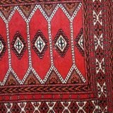 Vintage Pakistani carpet Lahore handmade 81cm x 145cm 1960s, 1C733
