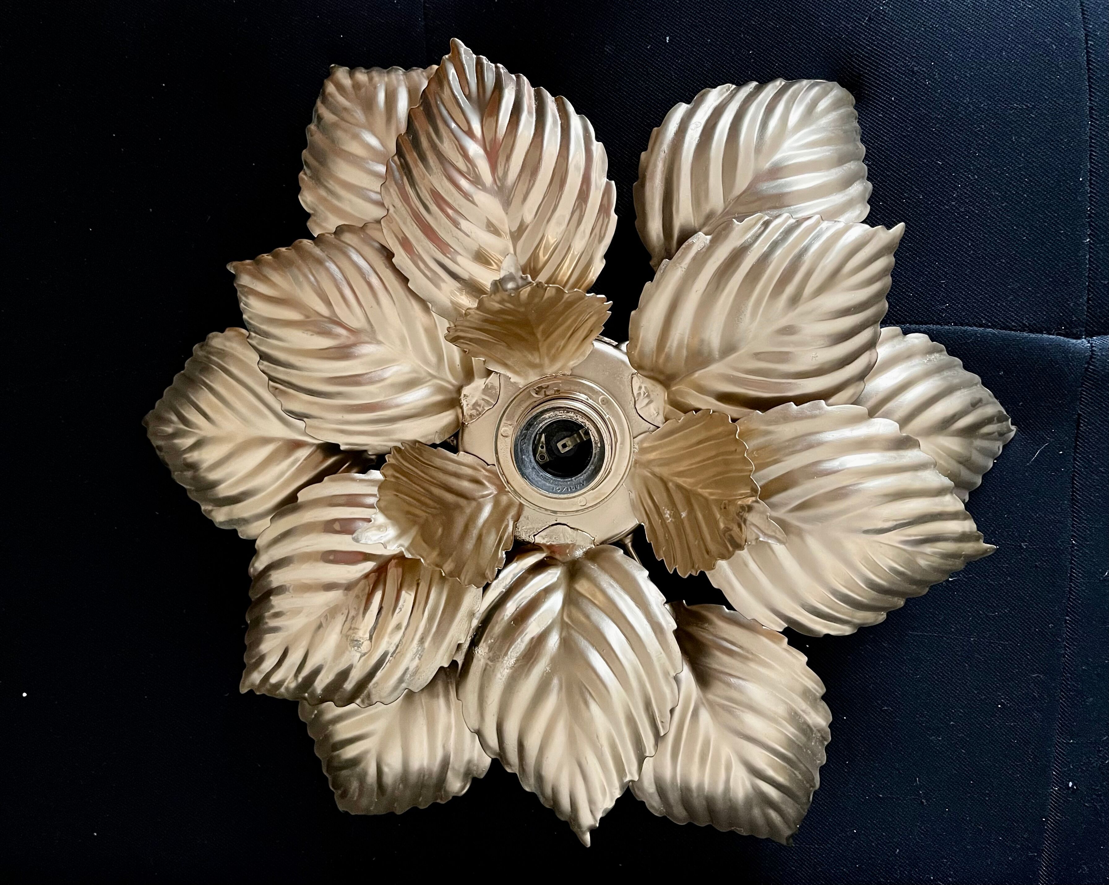 Masca golden flower wall lamp