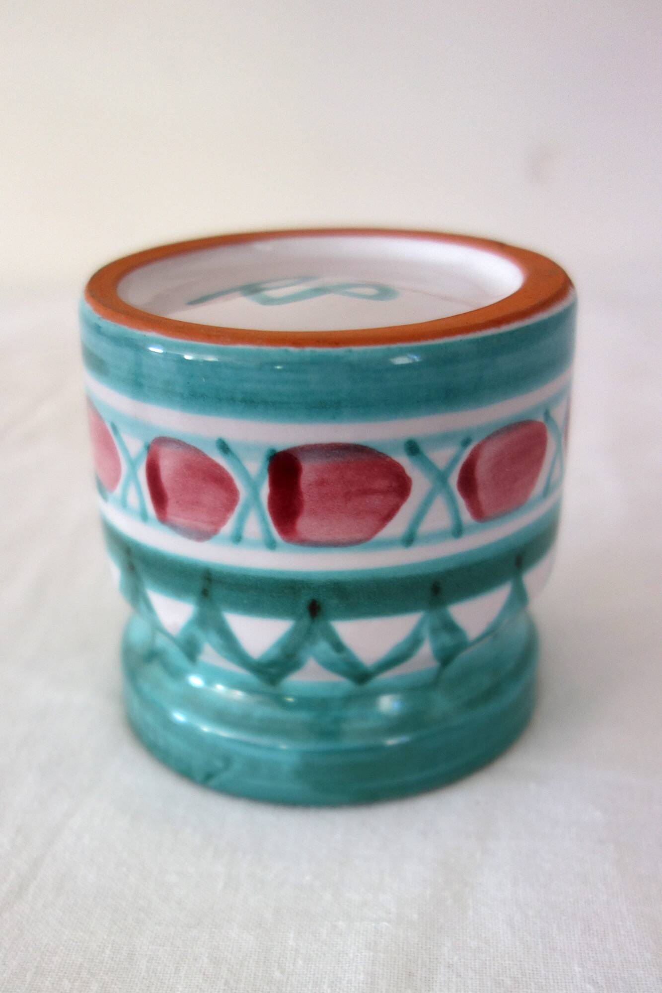 Old ceramic pot / sugar bowl, Robert Picault, Vallauris