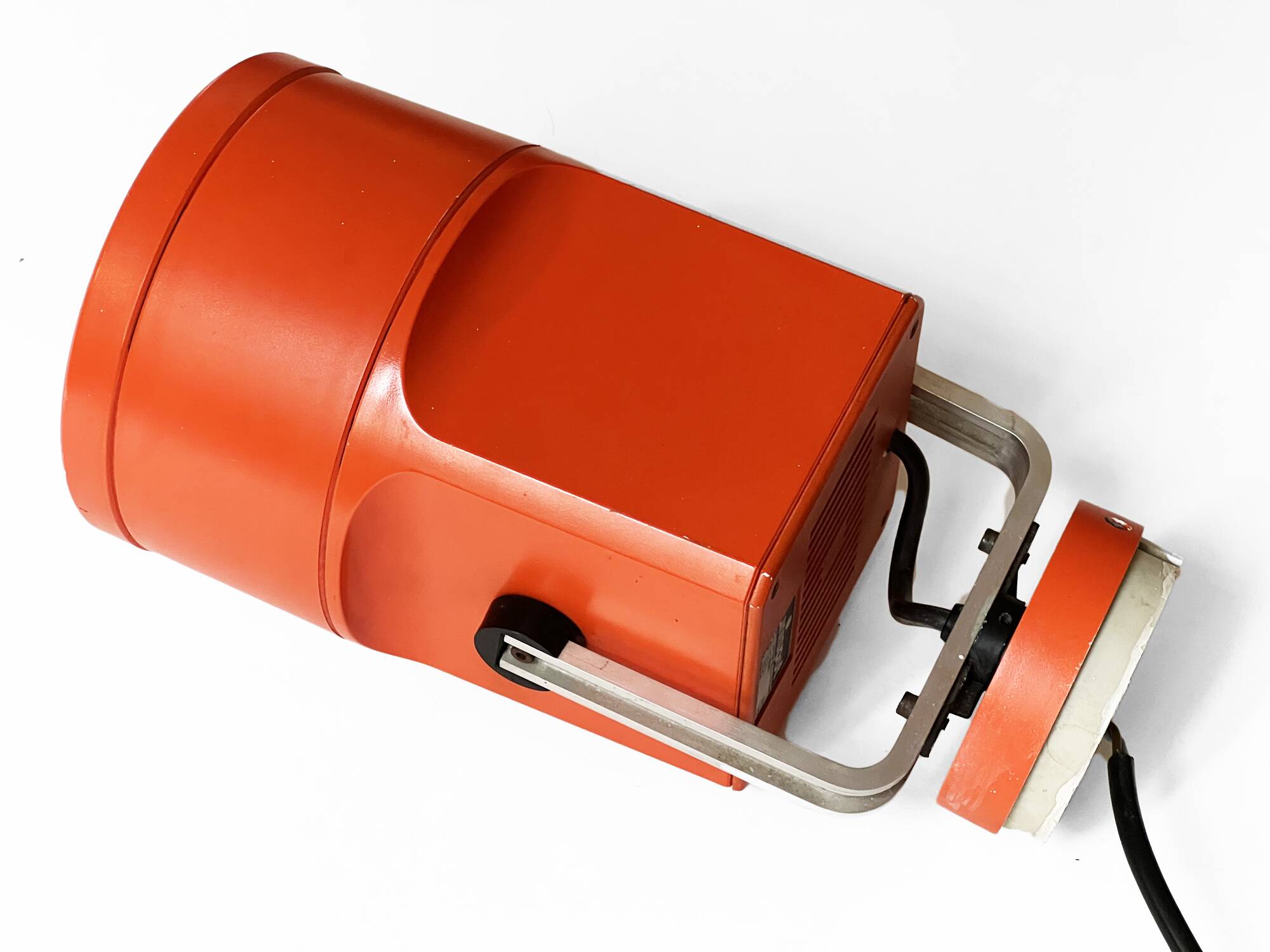Orange spotlight "Unispot" by Bent Boysen for Louis Poulsen. Denmark 1970s