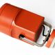 Orange spotlight "Unispot" by Bent Boysen for Louis Poulsen. Denmark 1970s