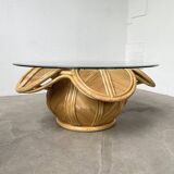 Vivai del sud “flower” rattan coffee table