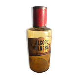 Old pharmacy bottle/jar "Alcohol Vulnerar" brown glass