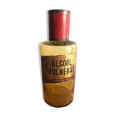 Flacon de pharmacie en verre brun