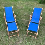 Mid 20th century sun loungers
