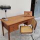 Danish Scandinavian desk in vintage teak 5 drawers, 1950s