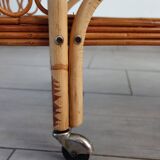 Rattan bar trolley from the 60s