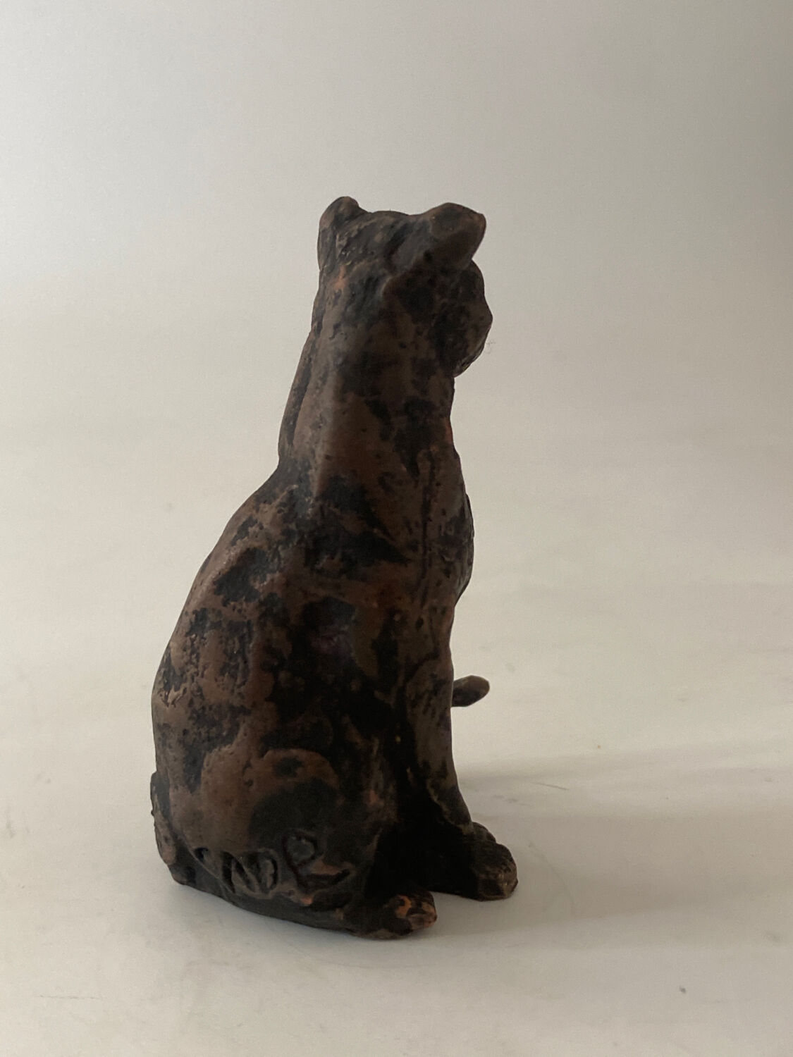 Chat on the lookout original art sculpture