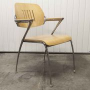 Lot of 6 "Golf" model chairs designed by Francesco Zaccone for the Brunner brand