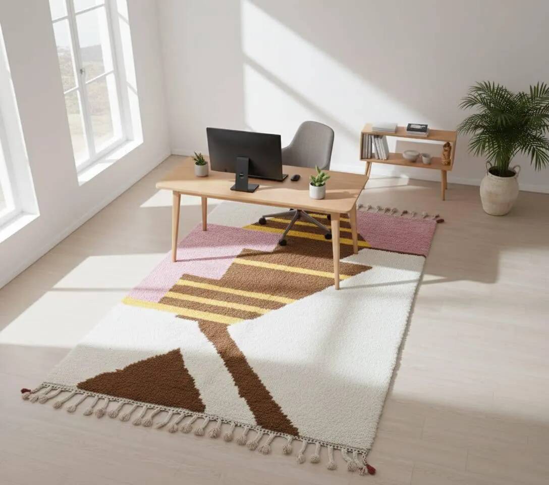 Berber carpet in pure wool 2.5 x 1.5 m