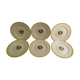 Service 6 flat plates faience Boch La Louvière enamels decoration fruits Art Deco