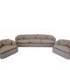 Confidential Seating Set by Alberto Rosselli for Saporiti, Beige Boucle Fabric, Italy, 1970s