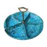 Plat apéritif céramique Vallauris bleue écume de mer