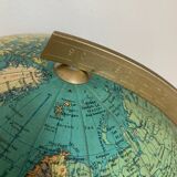 Vintage 1960s PVC JRO globe - changeable world map - 34 cm