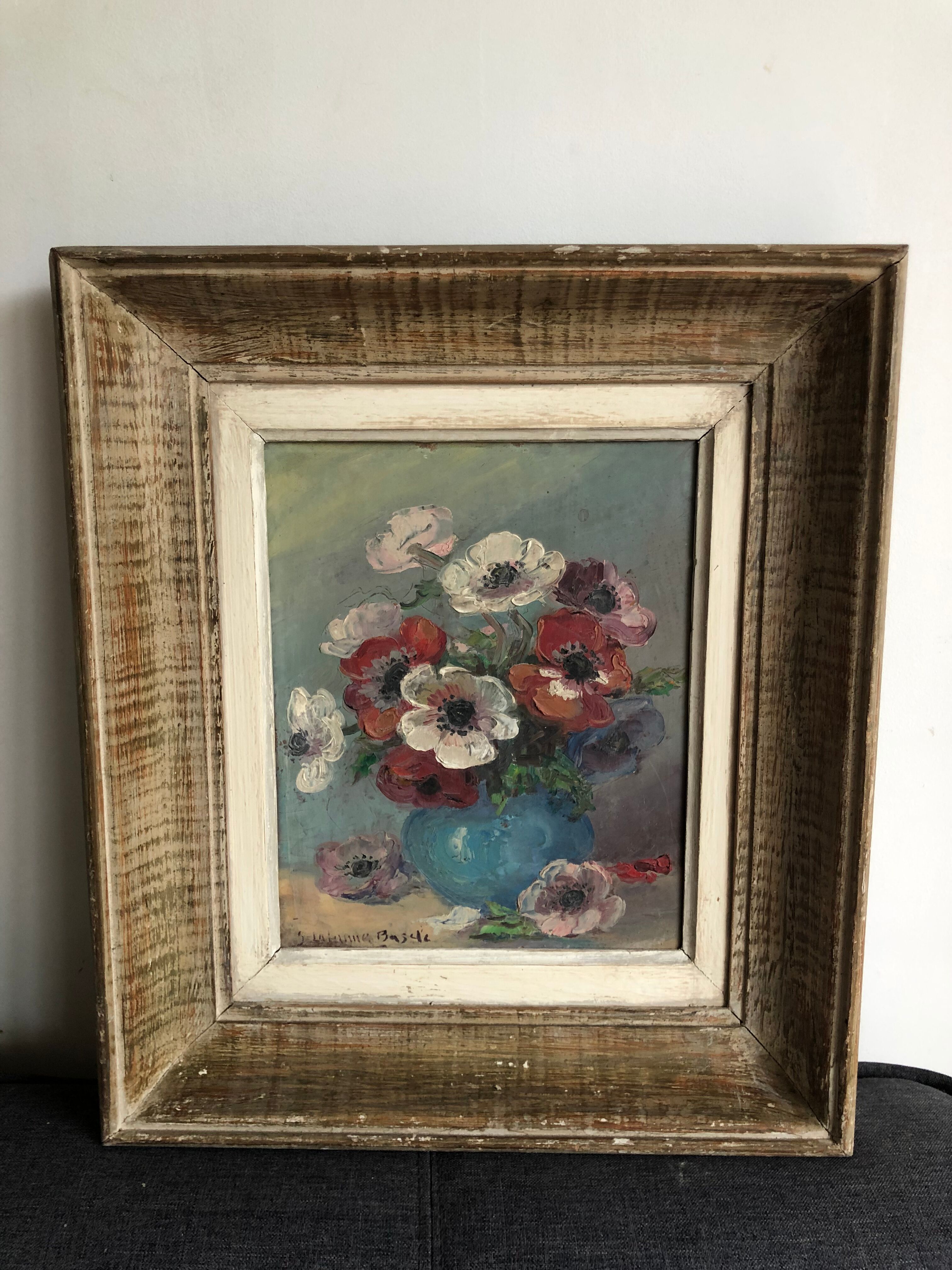 Painting bouquet of flowers