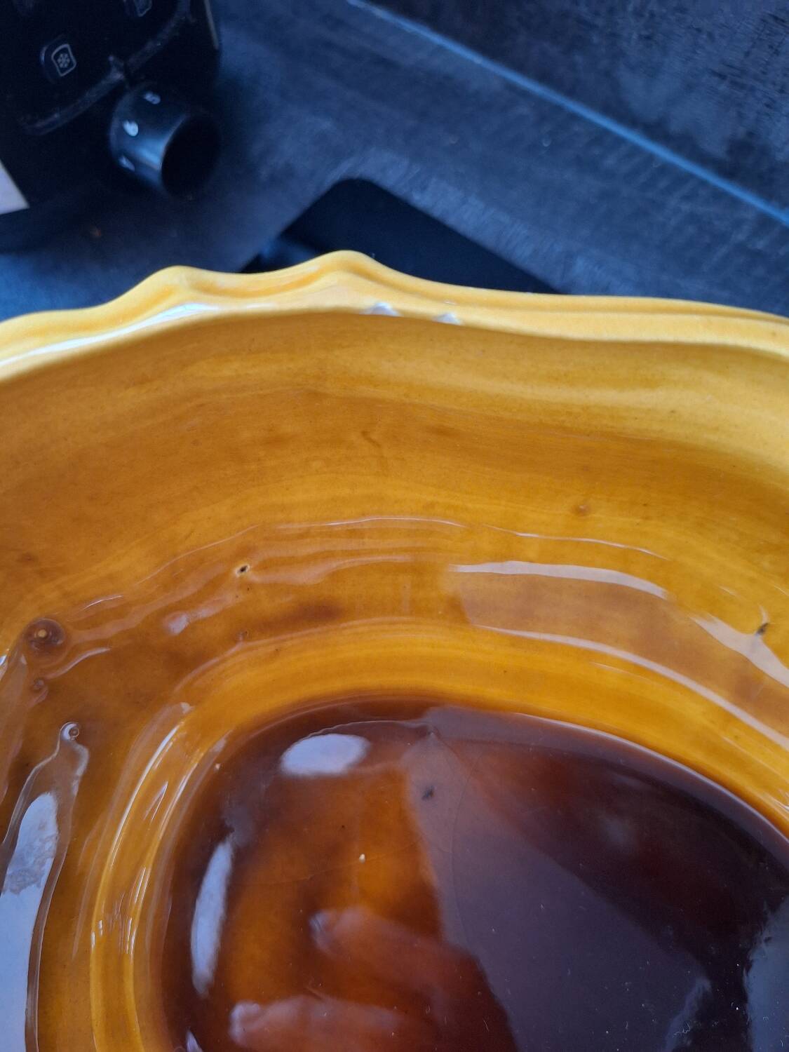 Ceramic soup tureen and sauceboat set