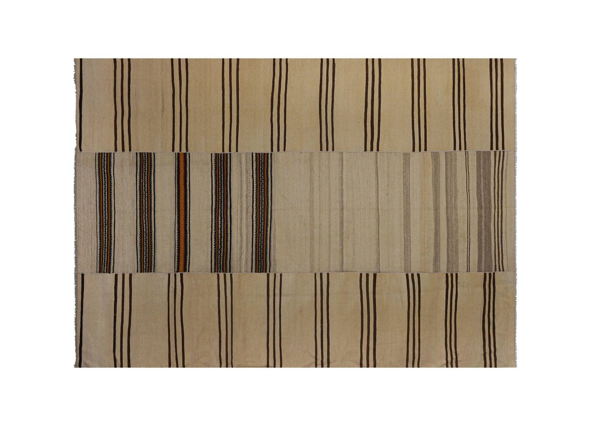 Vintage Turkish kilim handwoven 238x336 cm