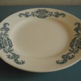 Set of 2 Terre Fer Longchamp Lutèce antique French plates