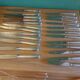Box 24 silver metal knives, Ravinet Denfert