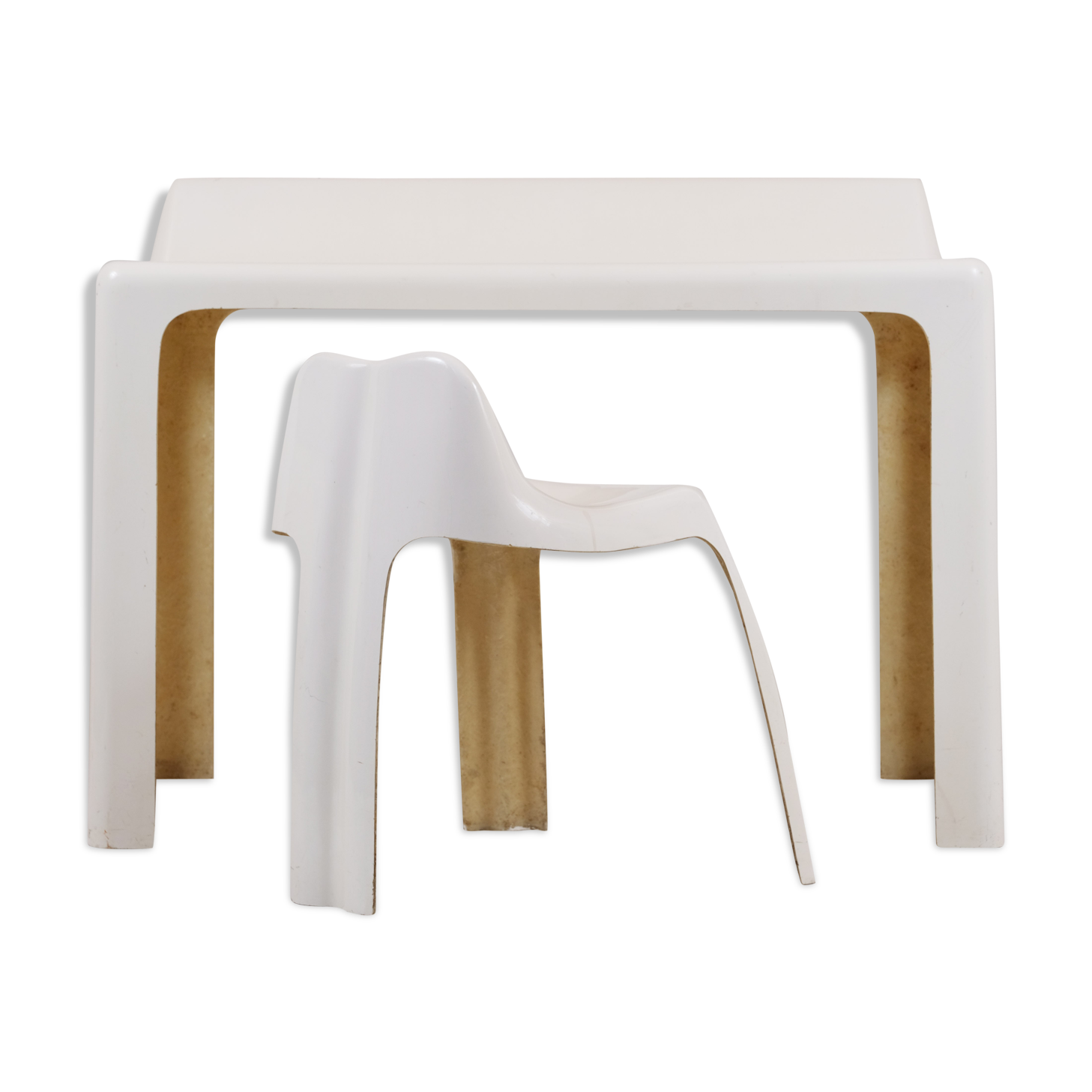 Study" desk and chair set by Patrick Gingembre 1971