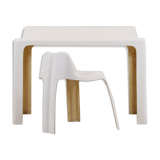 Study" desk and chair set by Patrick Gingembre 1971