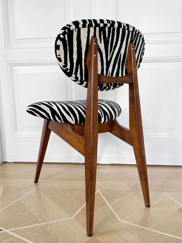 Chaise vintage Zebra type 200/128 par Juliusz Kedziorek, Europe, 1960s