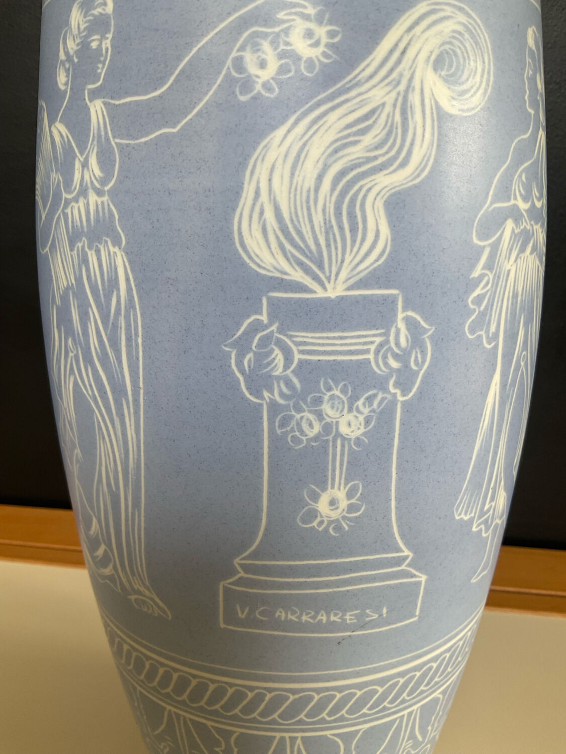 Italian vase by V. Cardaresi from the 1970s.