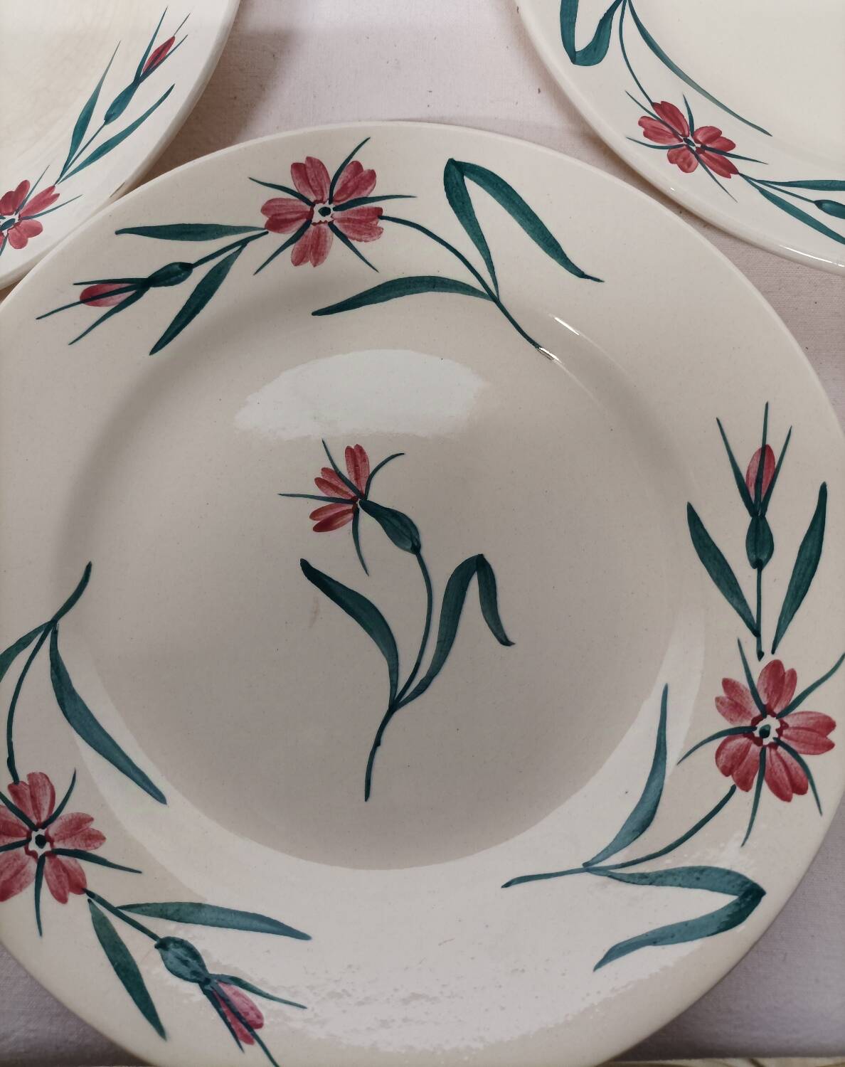 Service assiettes creuses et compotier" Terre de Fer"