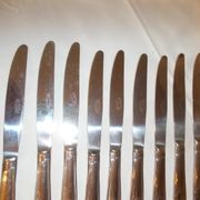 Lot of 11 stainless steel knives France