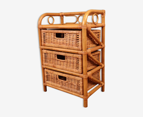 Etagère sur pieds Rotin