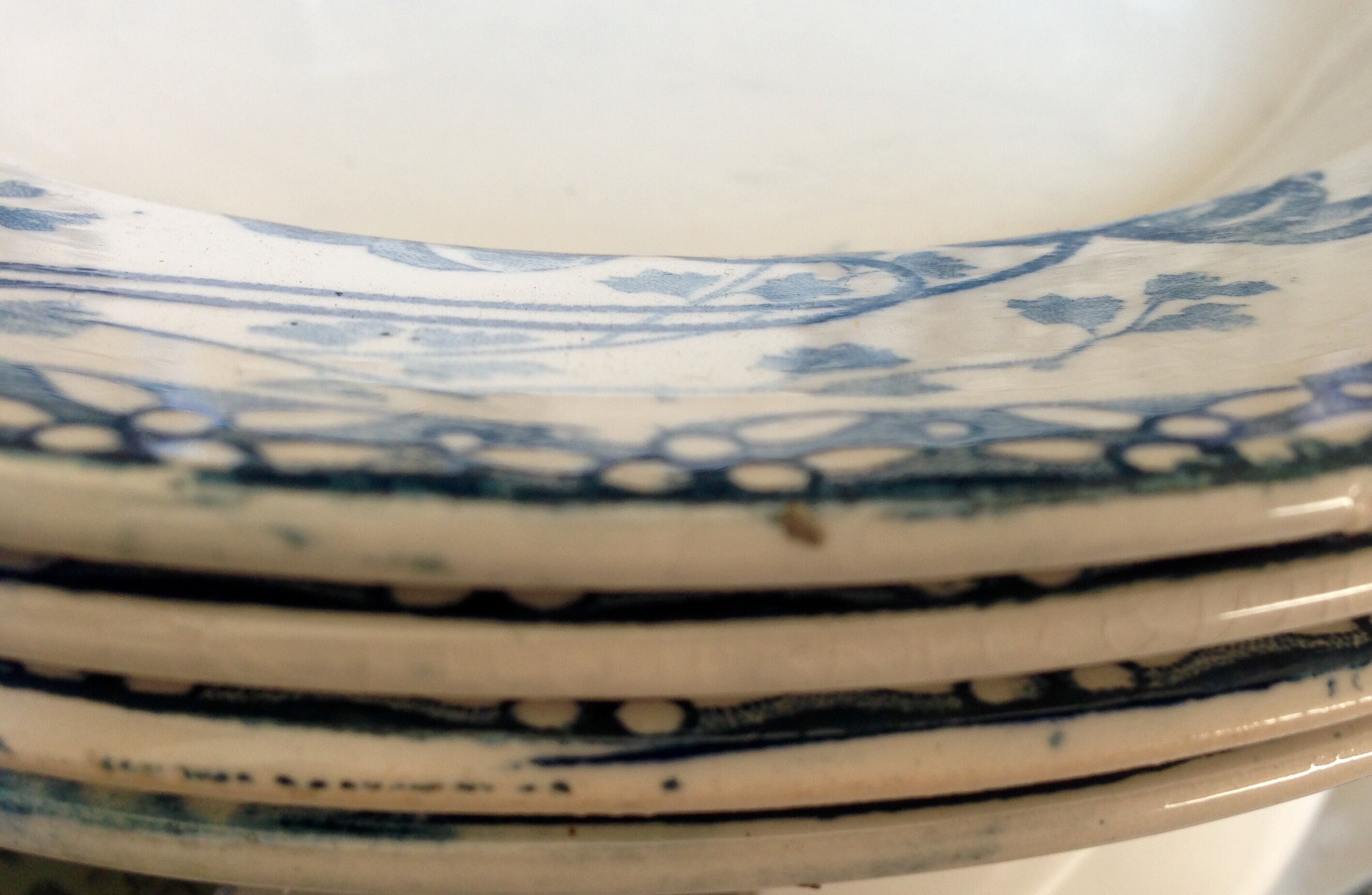 Sarreguemines U & C soup  plates  model Royat