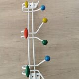 Large vintage coat rack in POP colors